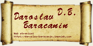 Daroslav Baračanin vizit kartica